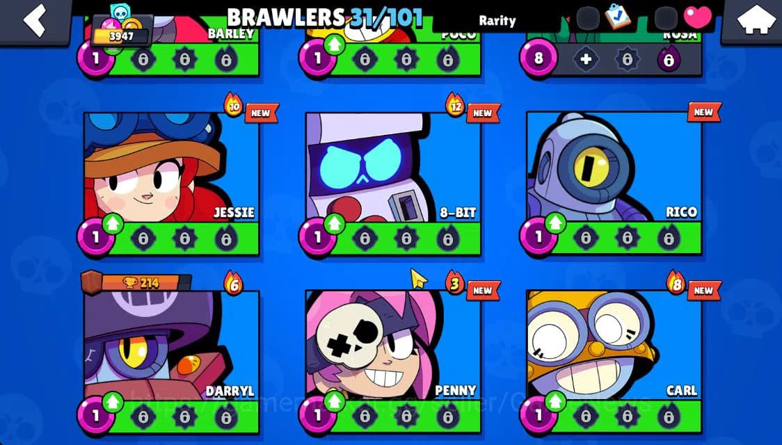 Brawl Stars Accounts 3947 Trophy|31 Brawler 4 MAX Lvl 3 Myth|5 Epic [Ra image 9