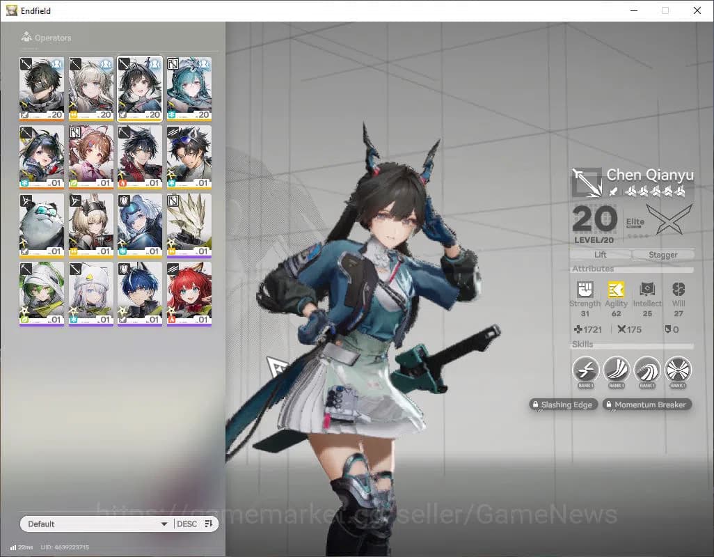 Arknights: Endfield Accounts ASIA|Lv 2|Starter|SSR 2(1Limit)|(Tangtang + Ardeli image 1