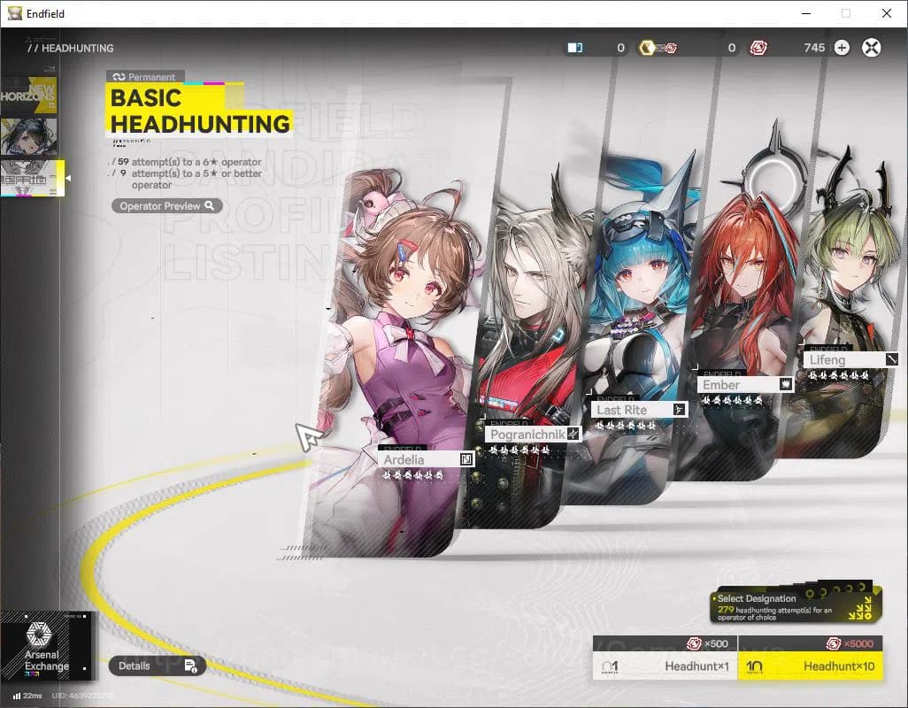 Arknights: Endfield Accounts ASIA|Lv 2|Starter|SSR 2(1Limit)|(Tangtang + Ardeli image 9