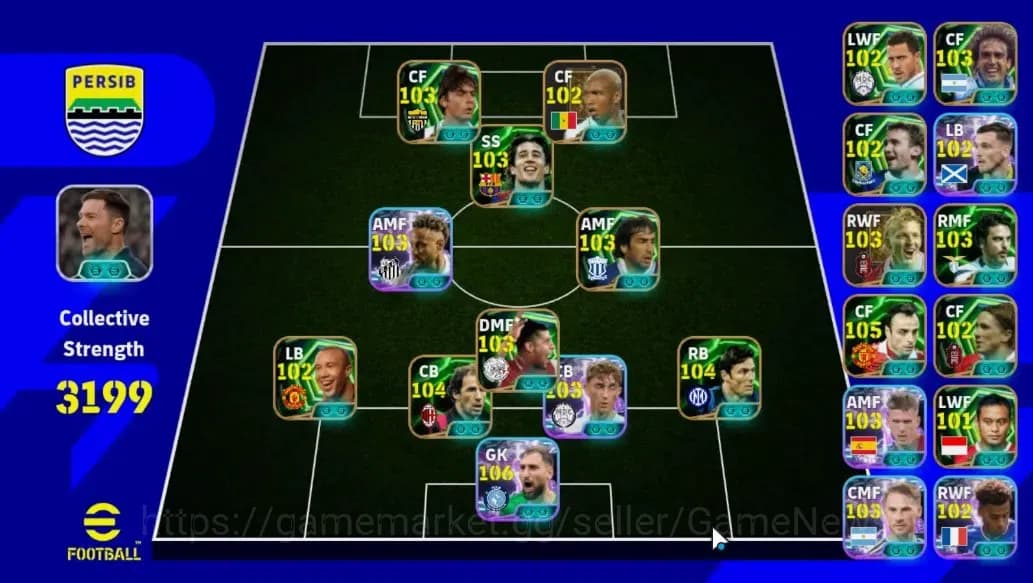 eFootball Accounts Android||Gianluigi Donnarumma, Franco Baresi, Cafu image 1