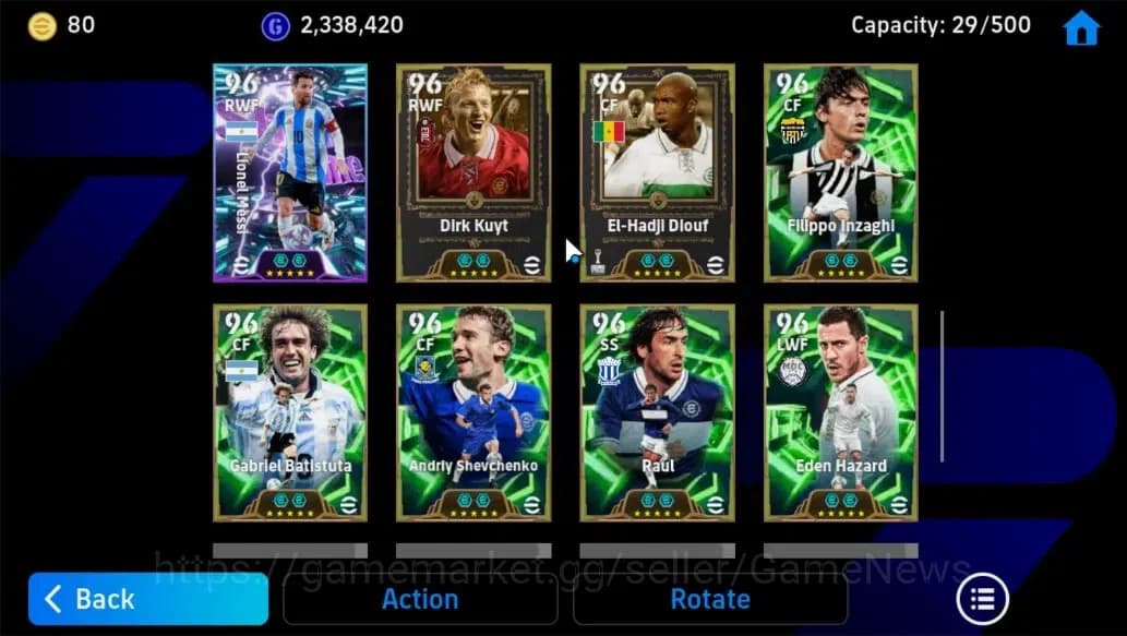 eFootball Accounts Android||Gianluigi Donnarumma, Franco Baresi, Cafu image 10
