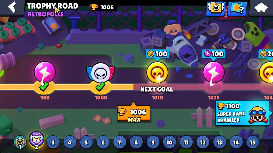 Brawl Stars Accounts 1006 Trophy|6K Bling|21 Brawlers 3 MAX Lvl 4 Myth: image 4