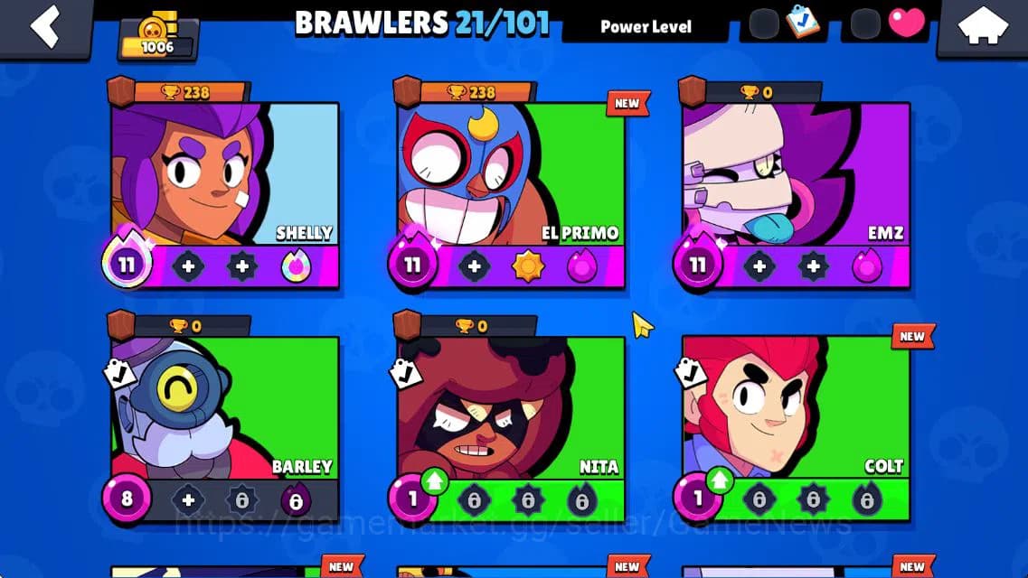 Brawl Stars Accounts 1006 Trophy|6K Bling|21 Brawlers 3 MAX Lvl 4 Myth: image 5