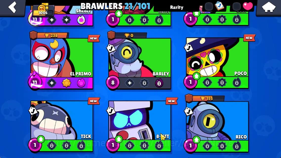 Brawl Stars Accounts 1006 Trophy|6K Bling|21 Brawlers 3 MAX Lvl 4 Myth: image 8