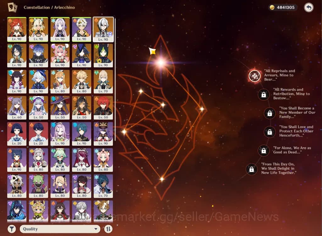 Genshin Impact Accounts ASIA|AR59|PreamTeam MavuikaC1+sign,Arlecchino,Vare image 3