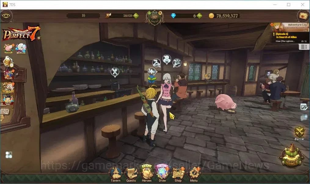The Seven Deadly Sins: Grand Cross Accounts Asia|329K CC|110 Legendary Seal|5 UR|Nemesis Melio image 1