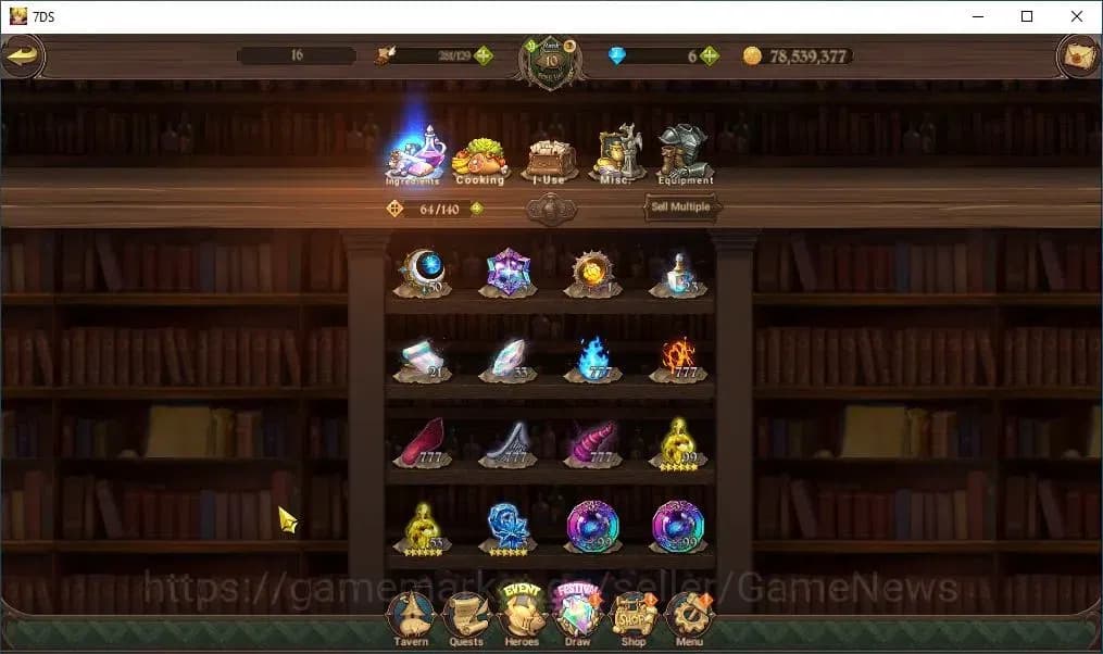 The Seven Deadly Sins: Grand Cross Accounts Asia|329K CC|110 Legendary Seal|5 UR|Nemesis Melio image 10