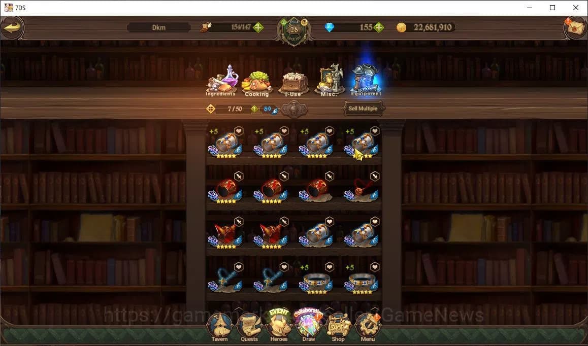 The Seven Deadly Sins: Grand Cross Accounts Global|1,5M CC|155 Dm+102 Ls|1 LR+1 UR+Collab Re Z image 17