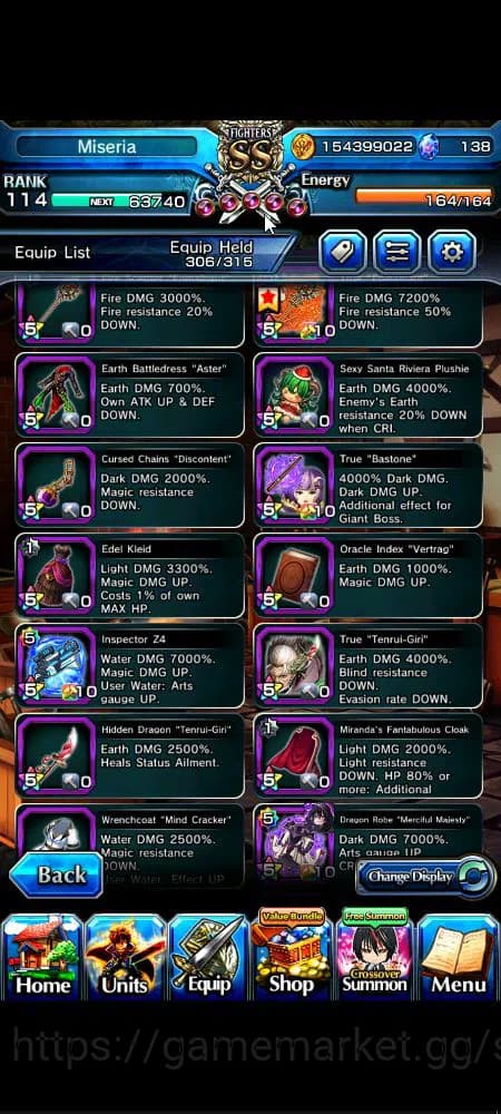 Grand Summoners Accounts Global|Rank 114|31 Ascend|[Inumuta,Shadow,Madoka,I image 10