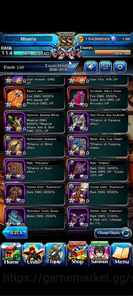 Grand Summoners Accounts Global|Rank 114|31 Ascend|[Inumuta,Shadow,Madoka,I image 12