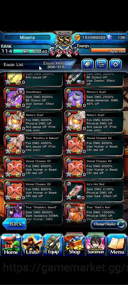 Grand Summoners Accounts Global|Rank 114|31 Ascend|[Inumuta,Shadow,Madoka,I image 13