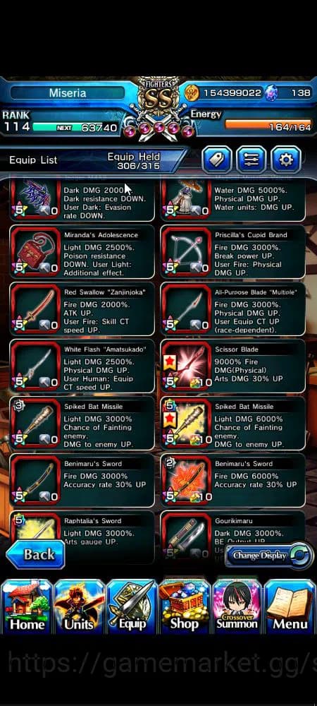 Grand Summoners Accounts Global|Rank 114|31 Ascend|[Inumuta,Shadow,Madoka,I image 14