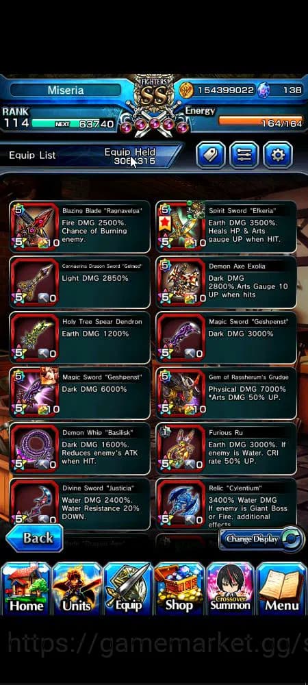 Grand Summoners Accounts Global|Rank 114|31 Ascend|[Inumuta,Shadow,Madoka,I image 17