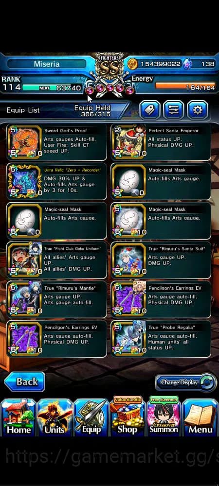 Grand Summoners Accounts Global|Rank 114|31 Ascend|[Inumuta,Shadow,Madoka,I image 2