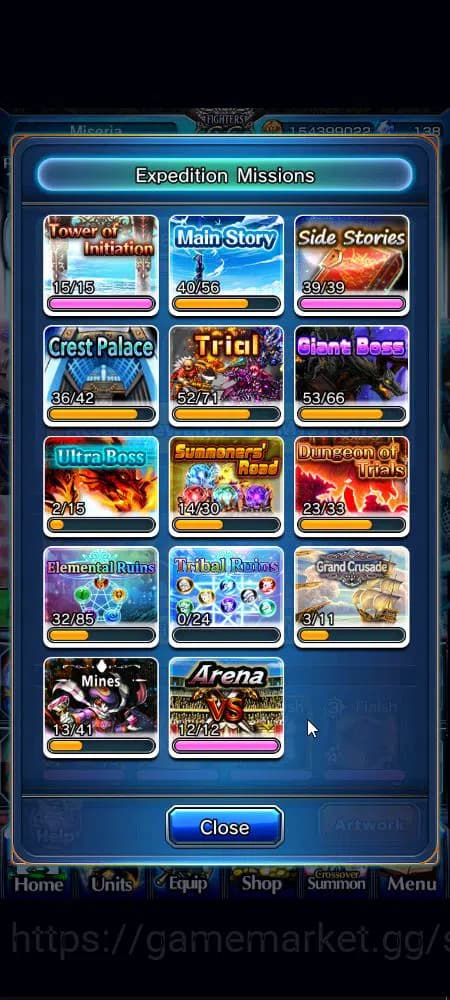 Grand Summoners Accounts Global|Rank 114|31 Ascend|[Inumuta,Shadow,Madoka,I image 20