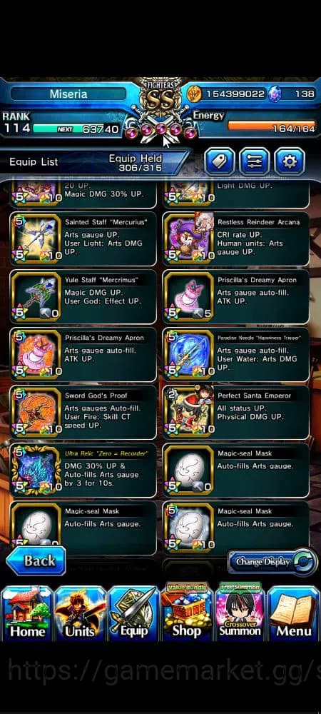 Grand Summoners Accounts Global|Rank 114|31 Ascend|[Inumuta,Shadow,Madoka,I image 3