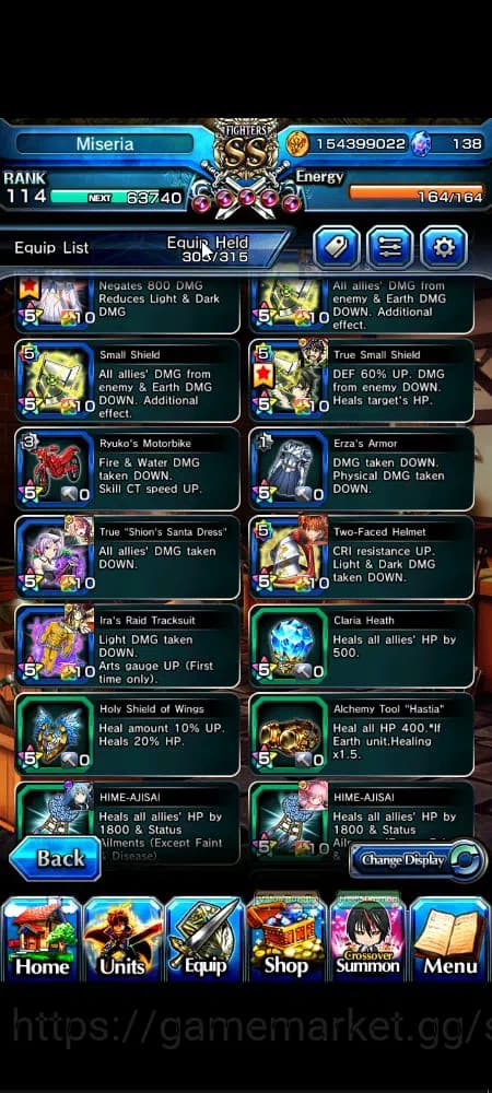 Grand Summoners Accounts Global|Rank 114|31 Ascend|[Inumuta,Shadow,Madoka,I image 6