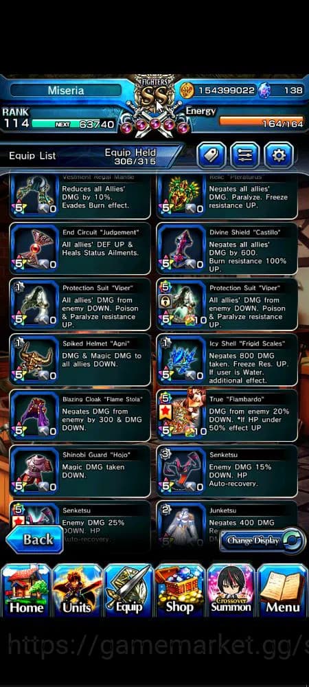 Grand Summoners Accounts Global|Rank 114|31 Ascend|[Inumuta,Shadow,Madoka,I image 7