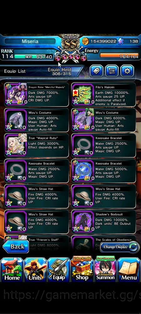 Grand Summoners Accounts Global|Rank 114|31 Ascend|[Inumuta,Shadow,Madoka,I image 9