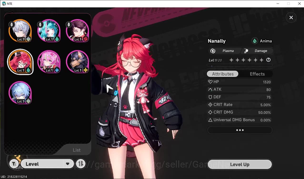 Neverness to Everness Accounts GLOBAL NA |HL 3| 1 SSR Limited Meta Nanally |5 SR image 1