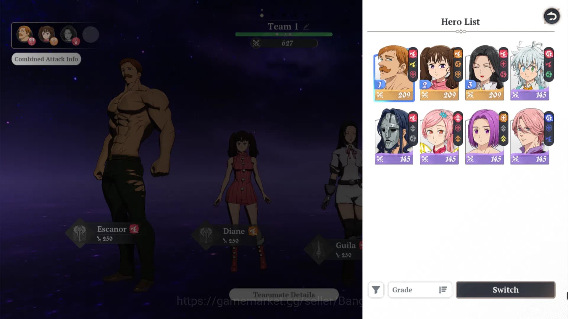 The Seven Deadly Sins: Origin Accounts EUROPE|Fresh Starter Lvl 2|3 SSR| Escanor, Diane, image 10