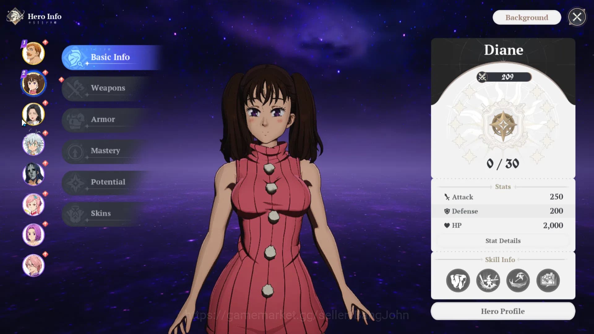 The Seven Deadly Sins: Origin Accounts EUROPE|Fresh Starter Lvl 2|3 SSR| Escanor, Diane, image 12