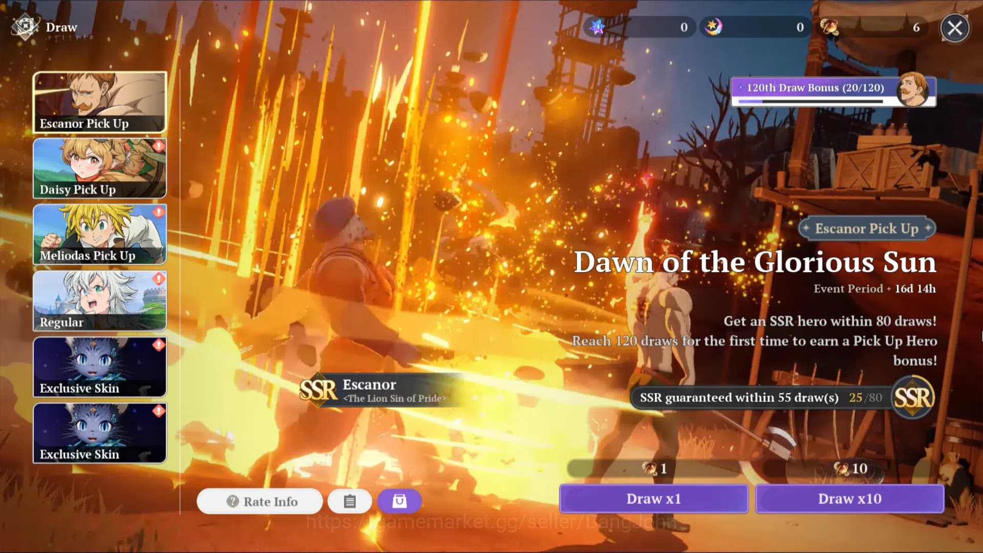 The Seven Deadly Sins: Origin Accounts EUROPE|Fresh Starter Lvl 2|3 SSR| Escanor, Diane, image 6