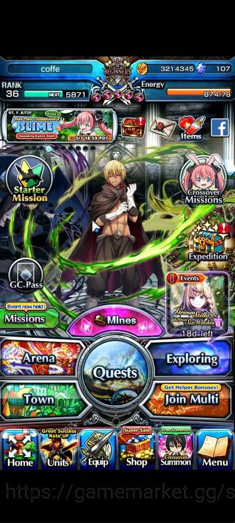 Grand Summoners Accounts Global|Rank 36|107 cc|4 Ascend+2 TW|[Veldora,Diabl image 1