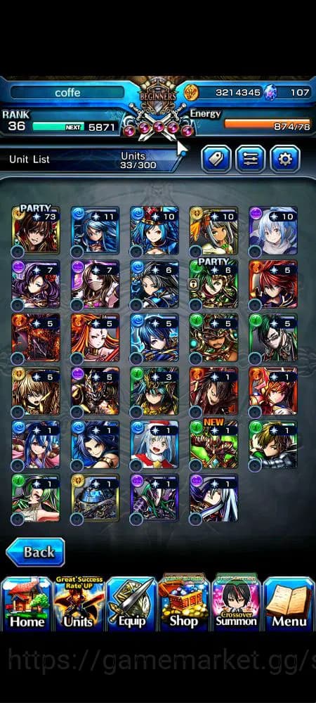 Grand Summoners Accounts Global|Rank 36|107 cc|4 Ascend+2 TW|[Veldora,Diabl image 10