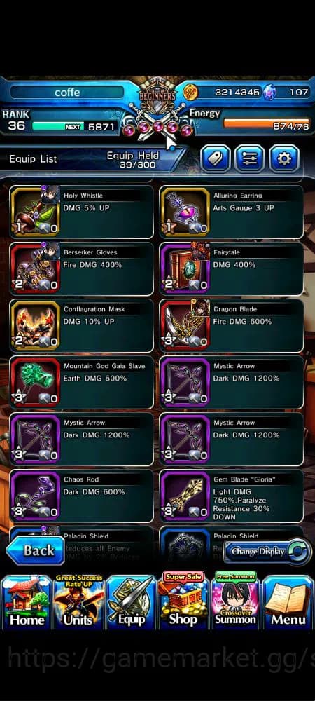 Grand Summoners Accounts Global|Rank 36|107 cc|4 Ascend+2 TW|[Veldora,Diabl image 3