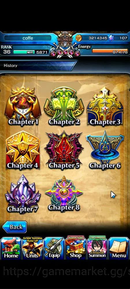Grand Summoners Accounts Global|Rank 36|107 cc|4 Ascend+2 TW|[Veldora,Diabl image 5
