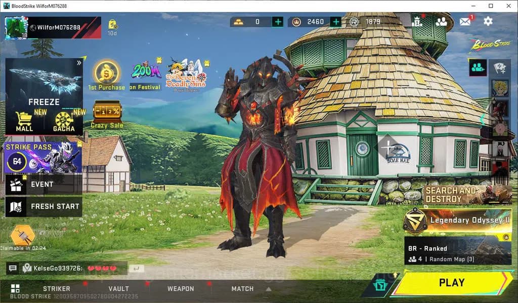 Blood Strike Accounts ASIA|ULTRA=JET|LEGENDARY=M4A1,ORIGIN-12,VSS MORE D image 1