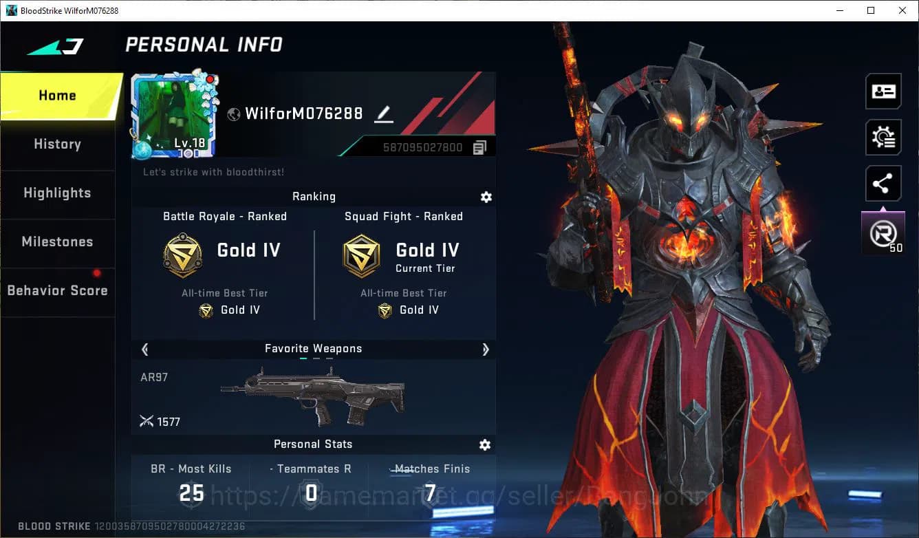 Blood Strike Accounts ASIA|ULTRA=JET|LEGENDARY=M4A1,ORIGIN-12,VSS MORE D image 10