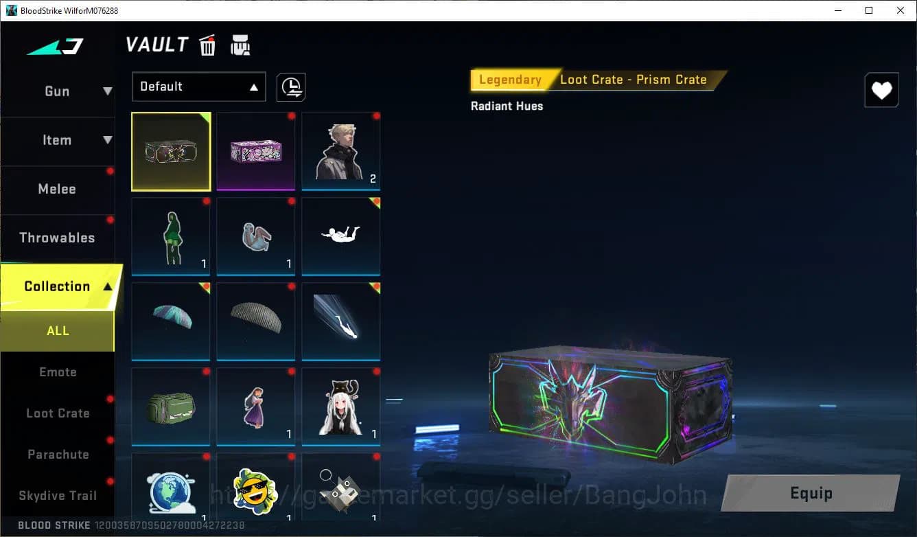 Blood Strike Accounts ASIA|ULTRA=JET|LEGENDARY=M4A1,ORIGIN-12,VSS MORE D image 2