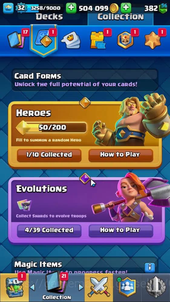 Clash Royale Accounts Lv 32|Trophy 6938|KTL 11|Limited Skin|Card 113|1 H image 3