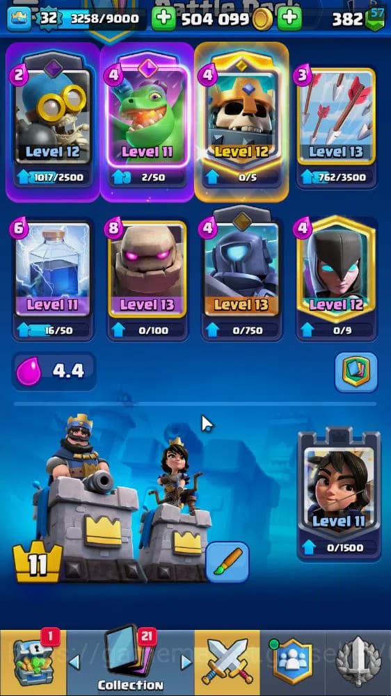 Clash Royale Accounts Lv 32|Trophy 6938|KTL 11|Limited Skin|Card 113|1 H image 5