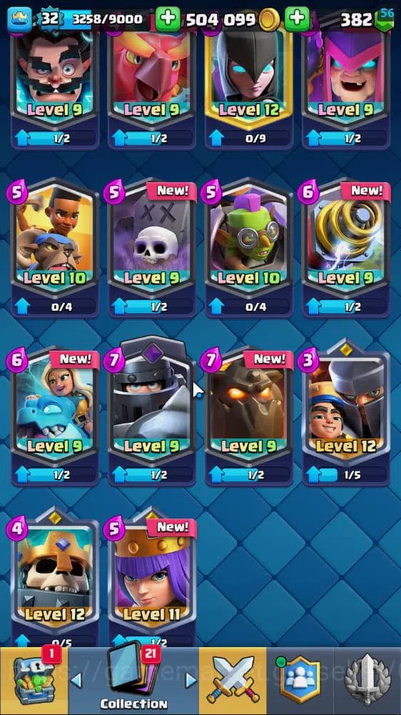 Clash Royale Accounts Lv 32|Trophy 6938|KTL 11|Limited Skin|Card 113|1 H image 6