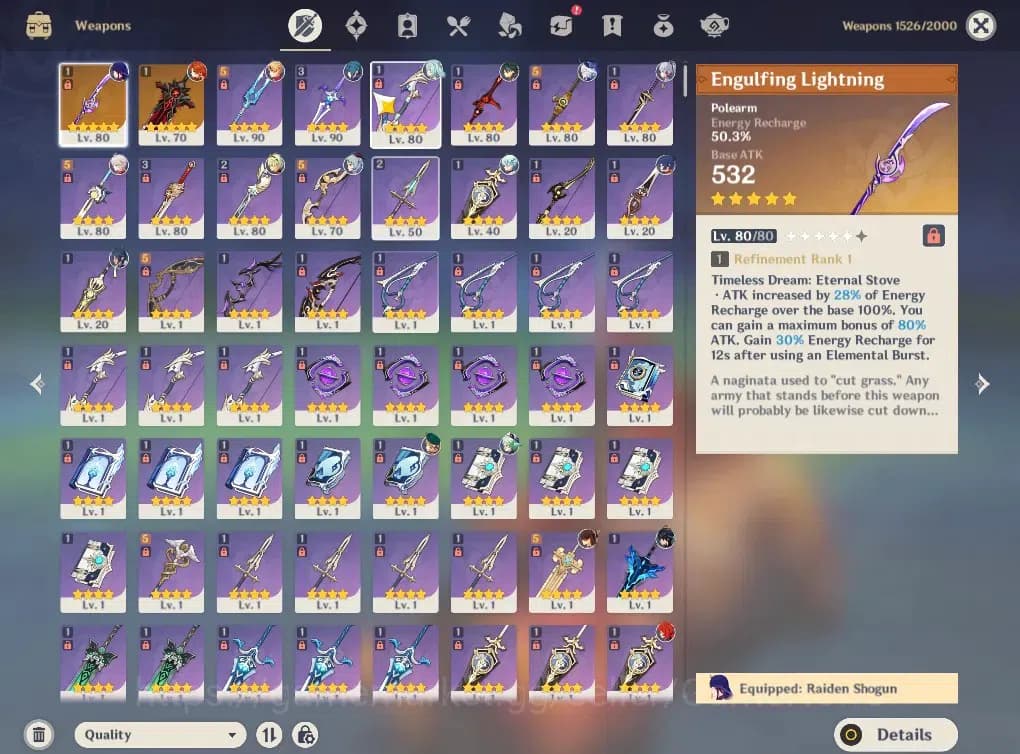 Genshin Impact Accounts ASIA|AR 57|11 Limited +2(*1Weapon)|Mavuika,Raiden+ image 5