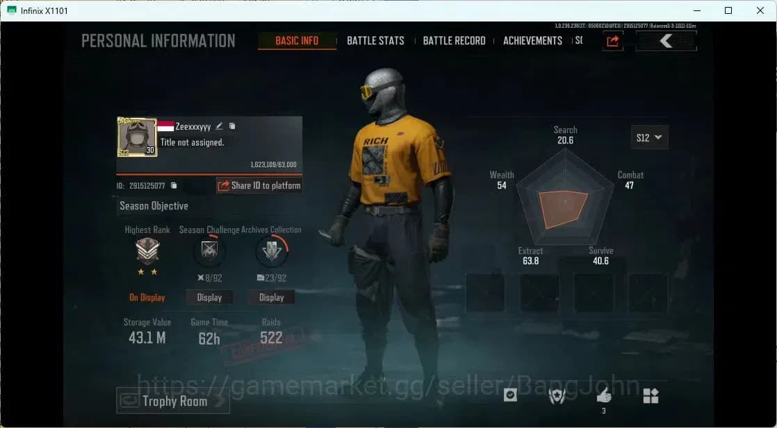 Arena Breakout Accounts MOBILE Lvl 30 |SV 43.1M|CV710M|MORE SKIN,M4 HEAVY, image 1