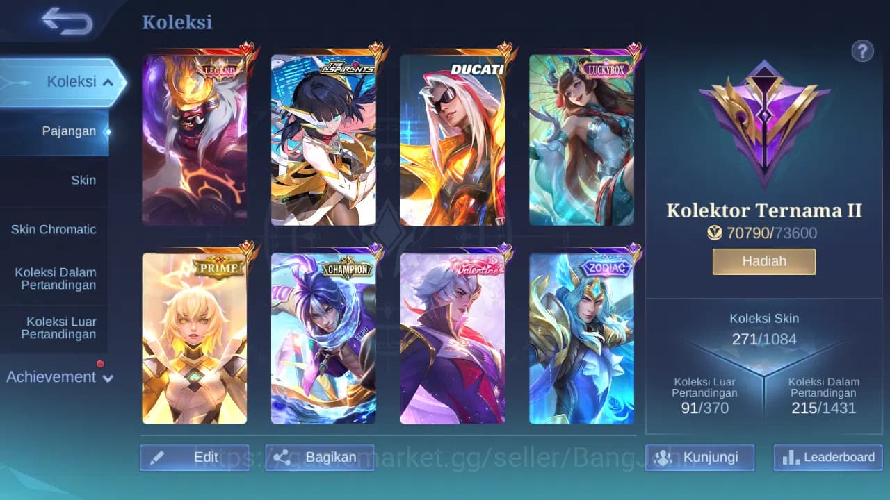 Mobile Legends: Bang Bang Accounts Hero 132 Skin 271 | legend Franco | Ducati Leomord image 10