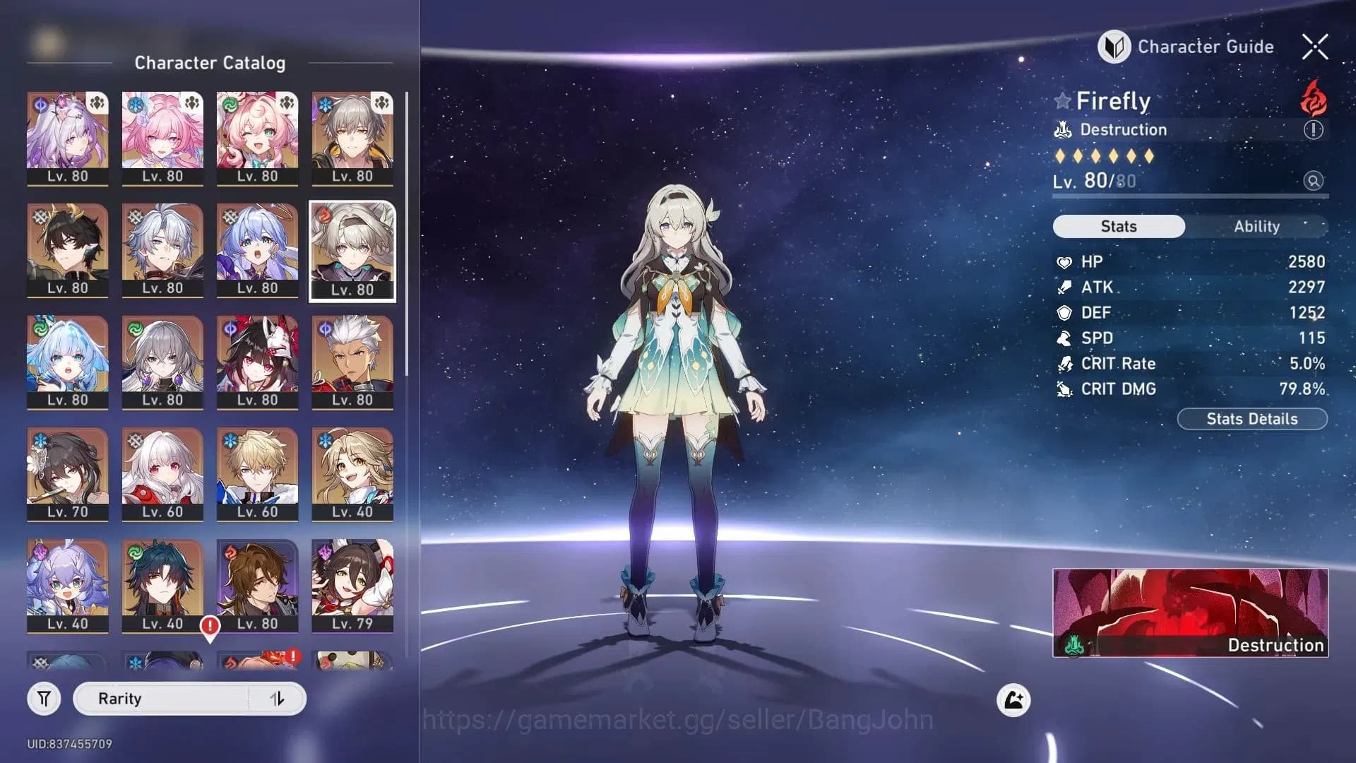 Honkai Star Rail Accounts ASIA| TL70 Max|11 Lim|Castorice L80 (208% CDmg)|Fi image 11