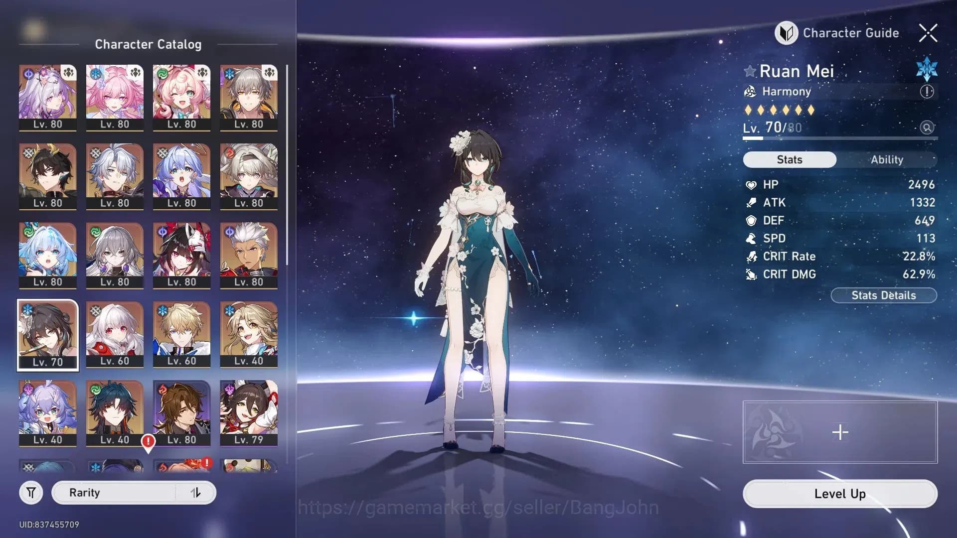 Honkai Star Rail Accounts ASIA| TL70 Max|11 Lim|Castorice L80 (208% CDmg)|Fi image 16