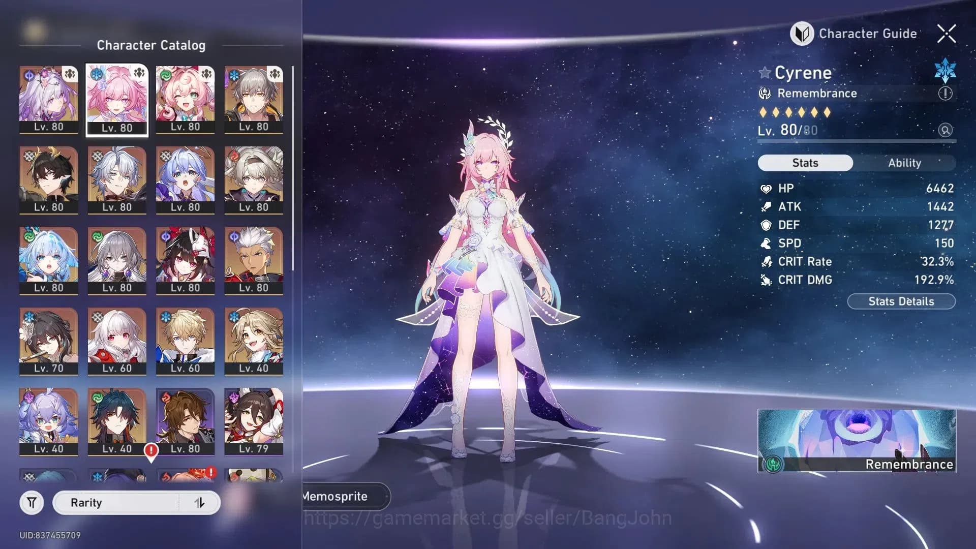 Honkai Star Rail Accounts ASIA| TL70 Max|11 Lim|Castorice L80 (208% CDmg)|Fi image 5