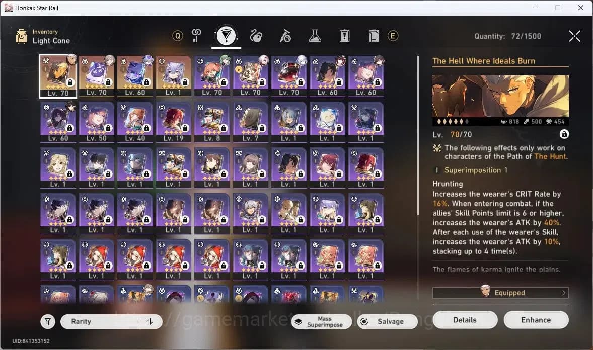 Honkai Star Rail Accounts ASIA | TL 58 | 11 LIMIT | SILVER WOLF | SPARXIE | image 11
