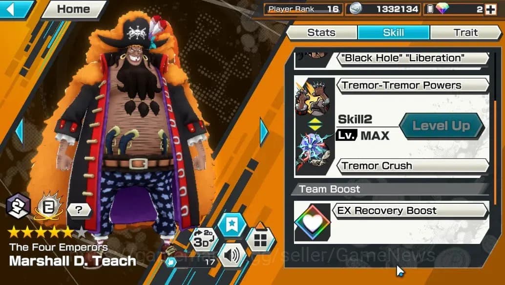 One Piece Bounty Rush Accounts Global |6 EX |T4E Marshall D. Teach Lv82,T5E St. J image 6