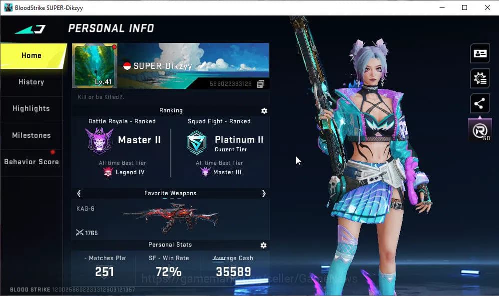 Blood Strike Accounts ASIA|ETERNAL RAN-Rave|12 ULTRA[ETHAN,ZERO,S868,KAG image 1