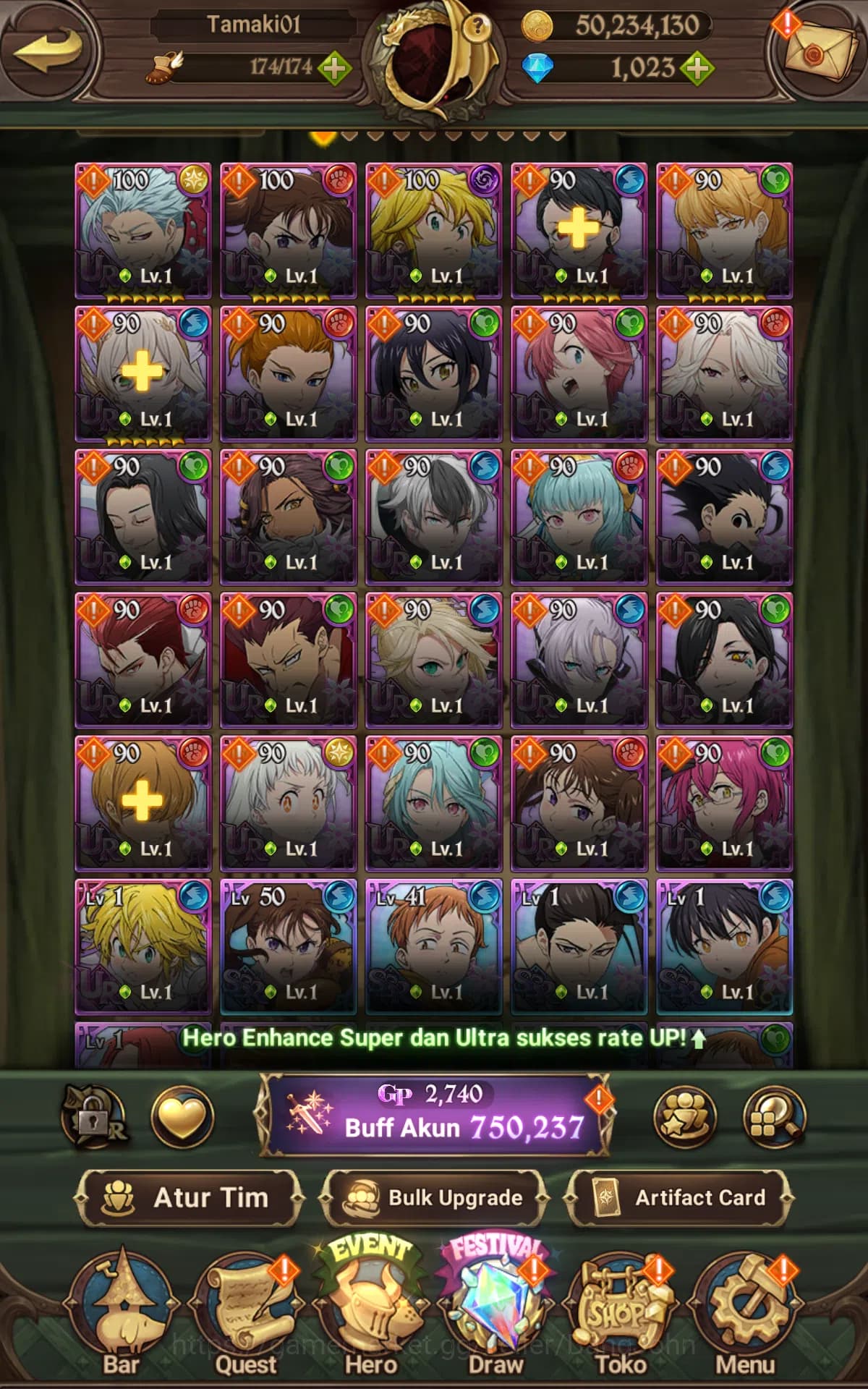 The Seven Deadly Sins: Grand Cross Accounts ASIA | Starter | DM 1013 | 750K CC|UR Freyja.Lilia image 8