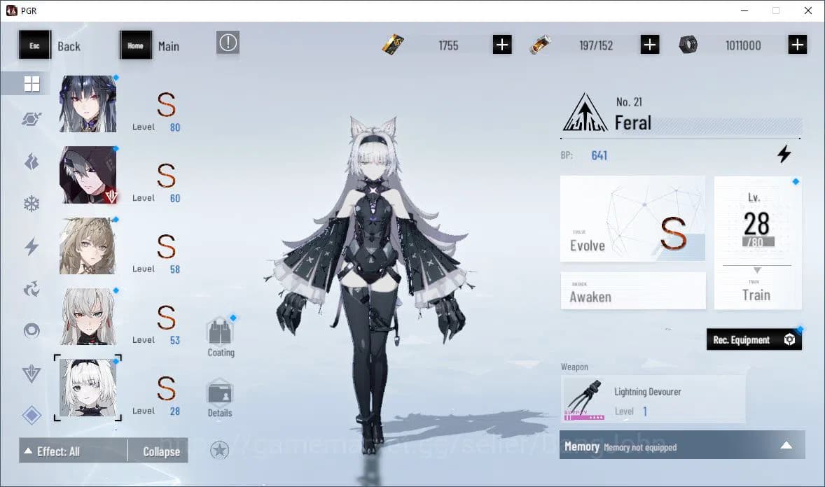 Punishing: Gray Raven Accounts EUROPE|Lv 53 | [S Nirvantia,S Crepuscule,S LuciaCW image 10
