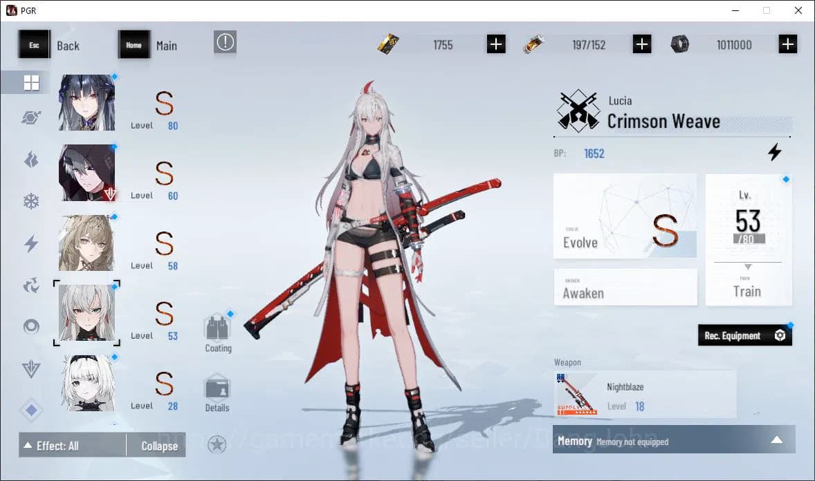 Punishing: Gray Raven Accounts EUROPE|Lv 53 | [S Nirvantia,S Crepuscule,S LuciaCW image 11