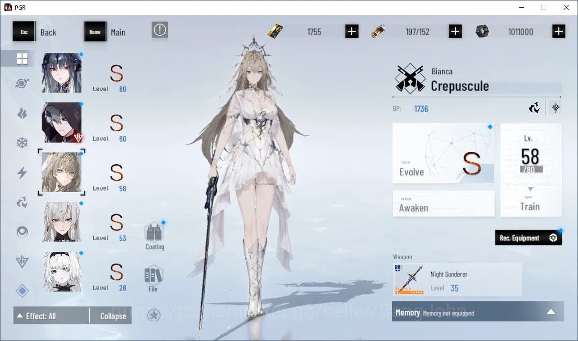 Punishing: Gray Raven Accounts EUROPE|Lv 53 | [S Nirvantia,S Crepuscule,S LuciaCW image 12